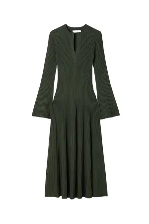 Genna Ribbed-Knit Midi Dress