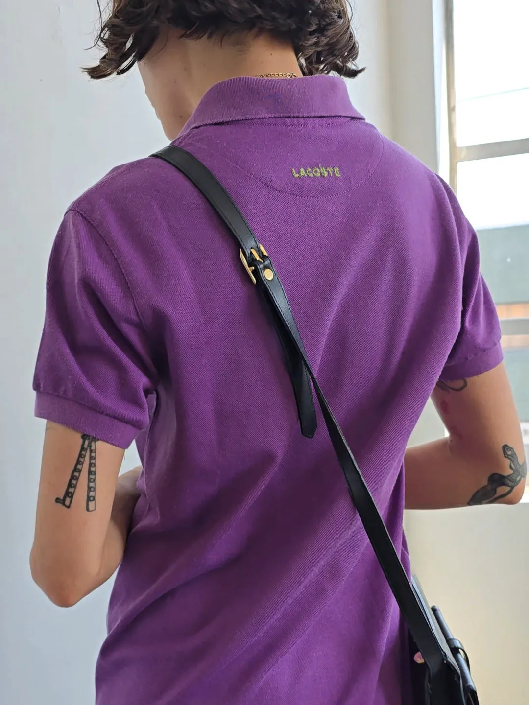 Grape Lacoste Polo Dress (M)