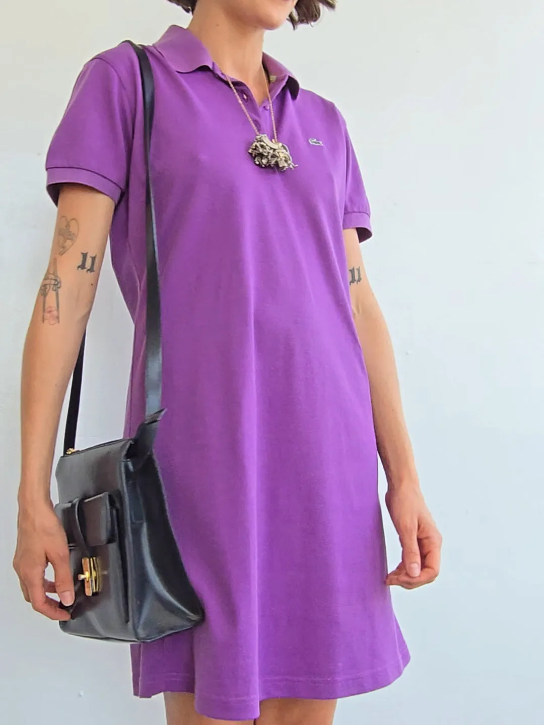 Grape Lacoste Polo Dress (M)