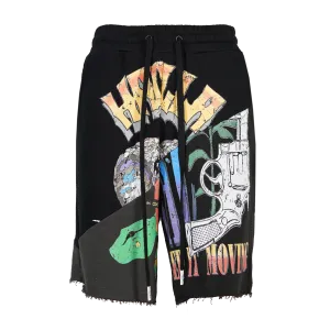 HACULLA IN CONCERT CUT-UP KNIT SHORTS
