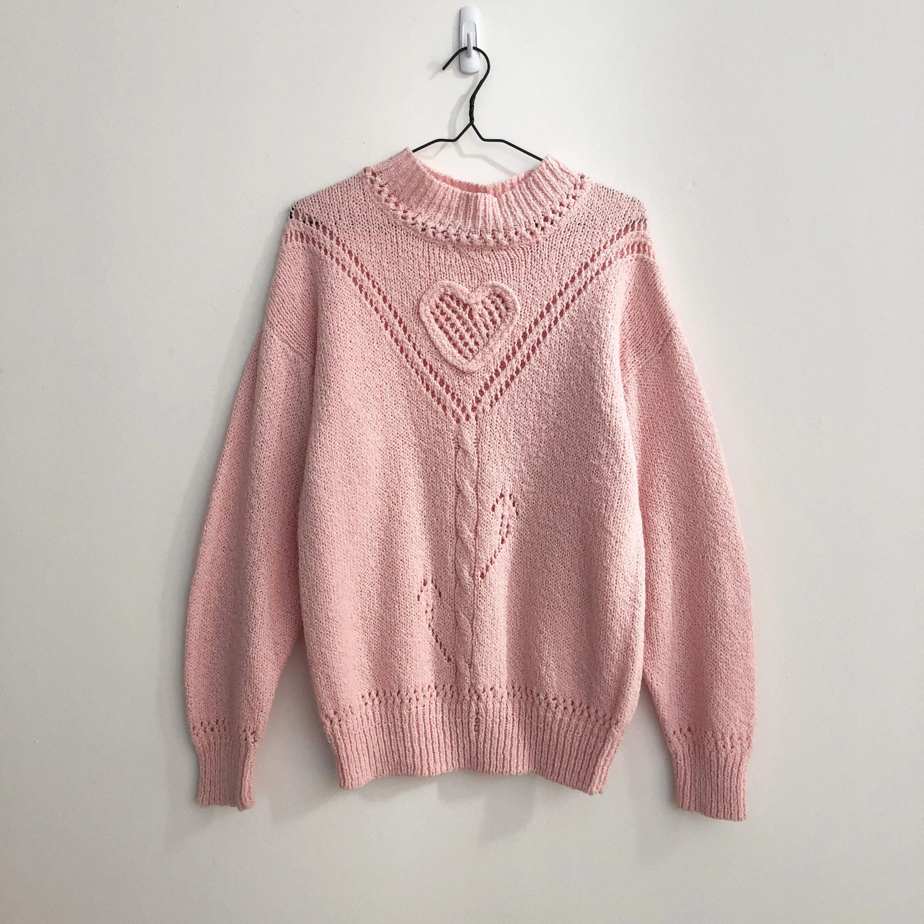 Heart Hand Knit Sweater