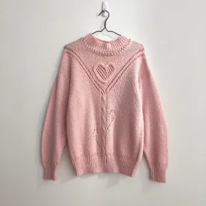 Heart Hand Knit Sweater