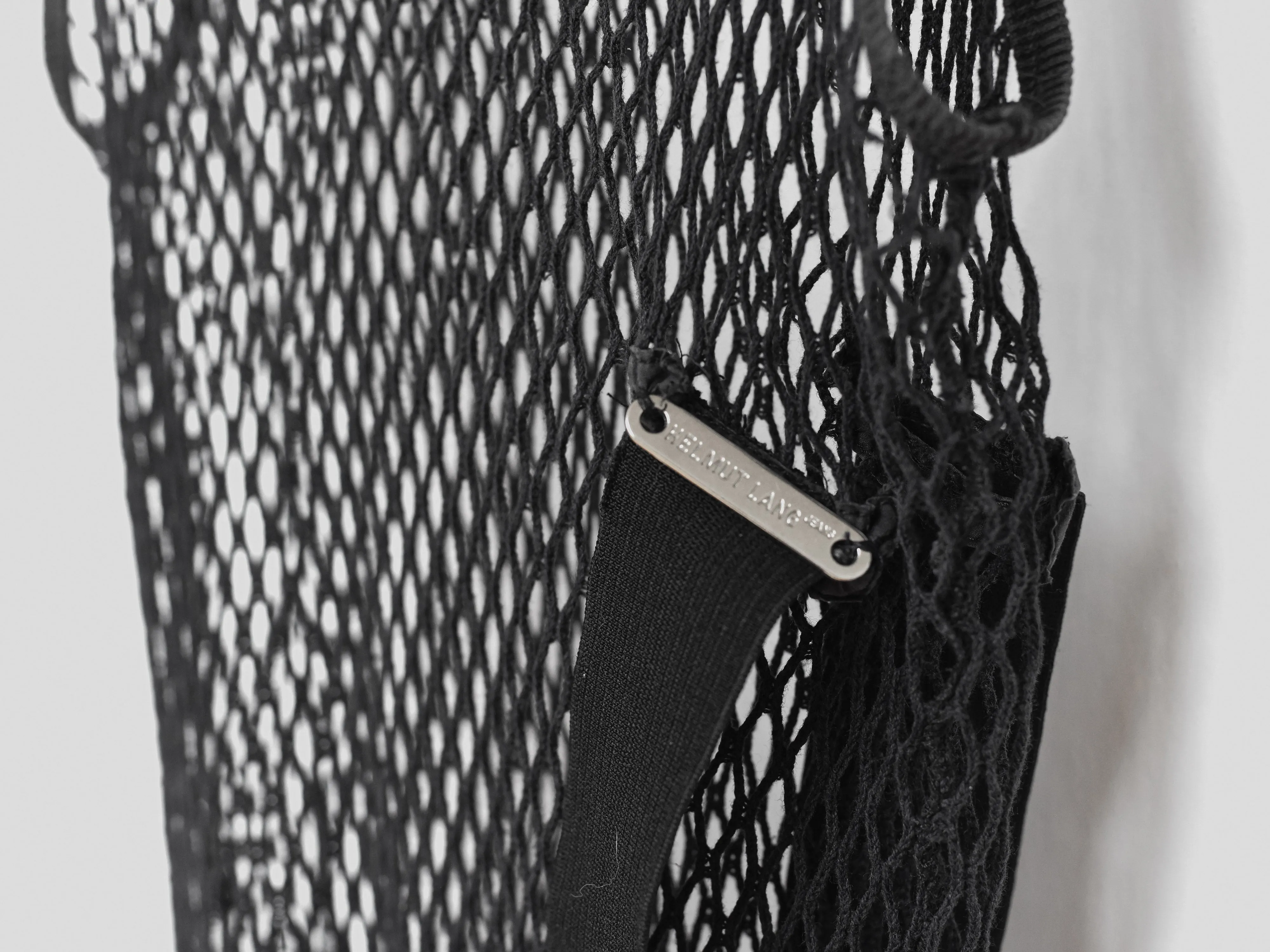 Helmut Lang SS98 Fishnet & Slip Dress