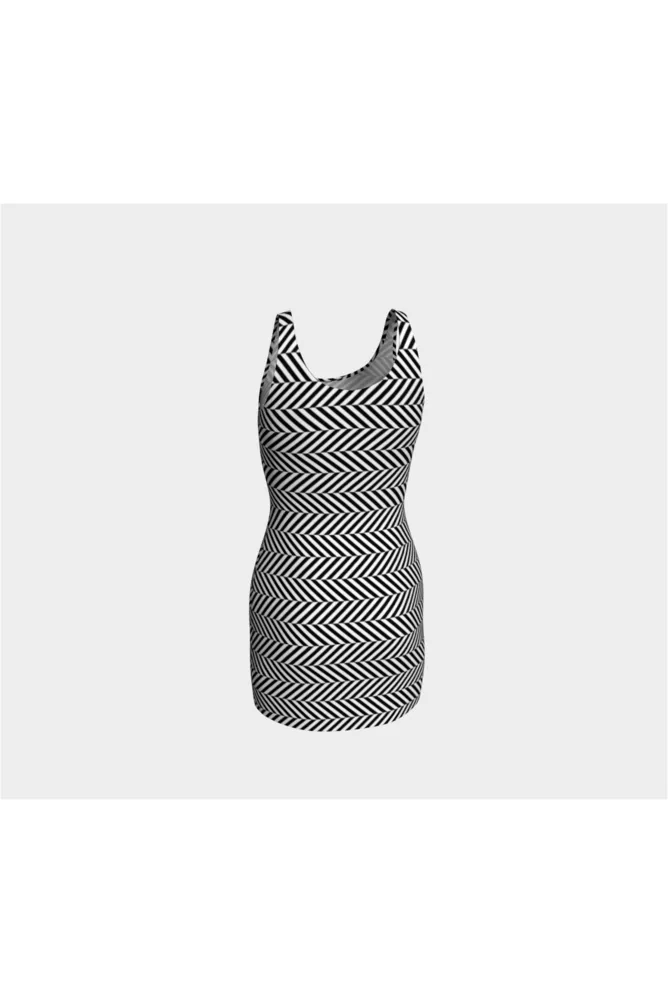 Herringbone Bodycon Dress