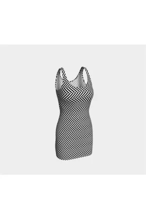 Herringbone Bodycon Dress