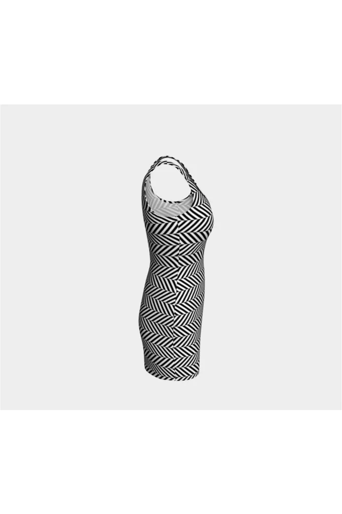 Herringbone Bodycon Dress