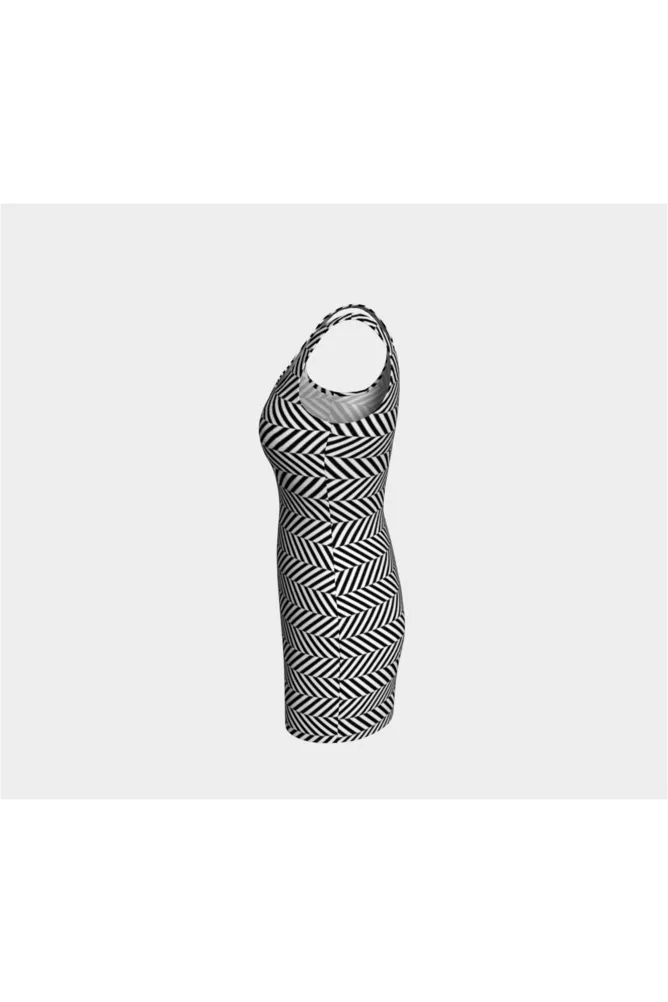 Herringbone Bodycon Dress