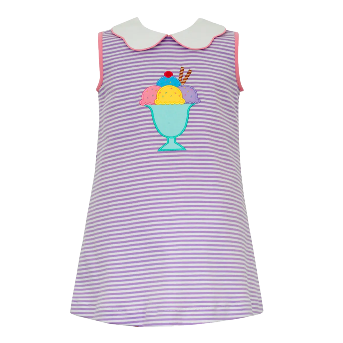 Ice Cream Sundae Appliqued Dress