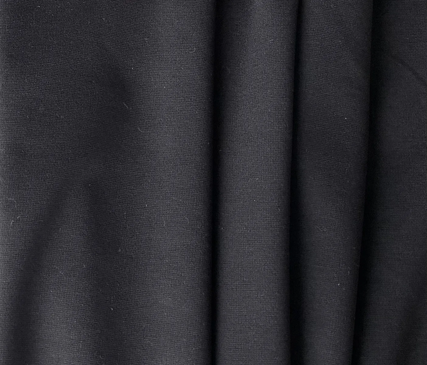 Jet Black Rayon & Poliamide Knit