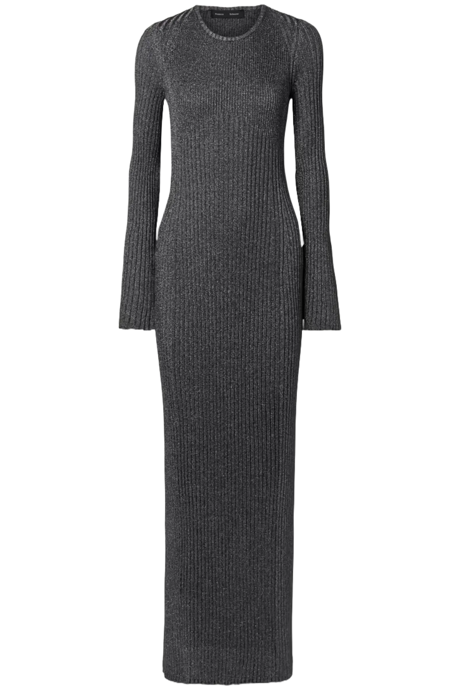Joni Metallic Ribbed-knit Maxi Dress