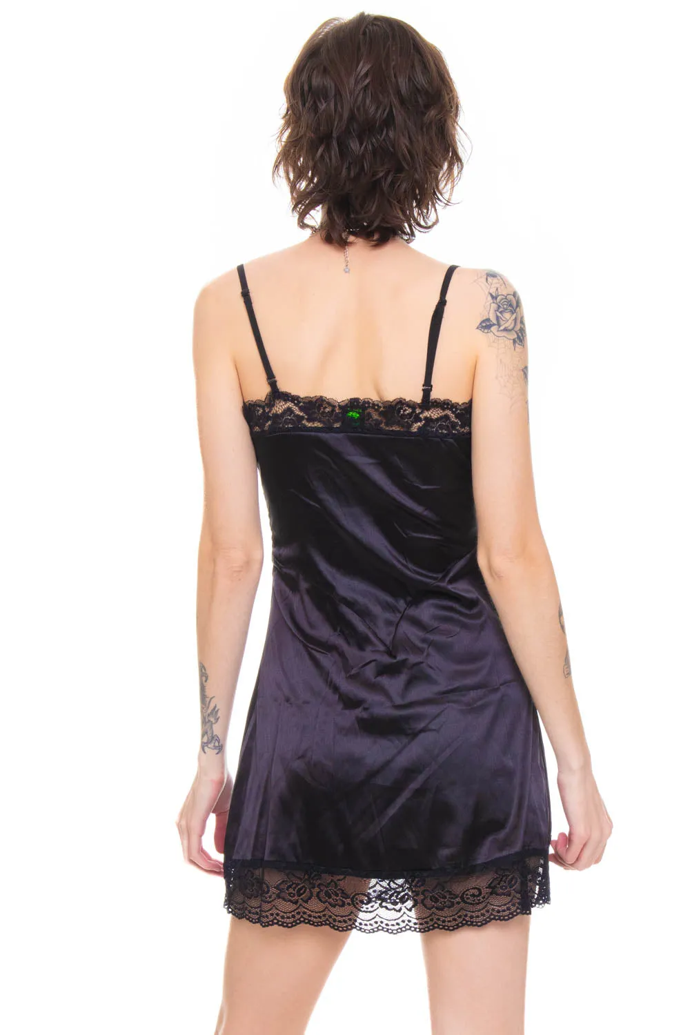 Josie Black Mini Slip Dress