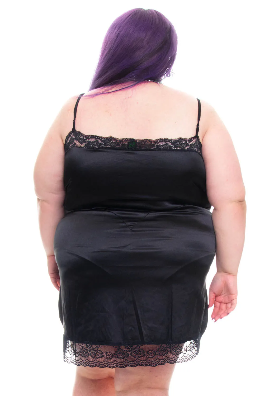 Josie Black Mini Slip Dress