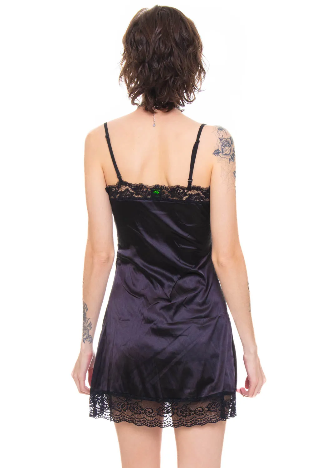 Josie Black Mini Slip Dress