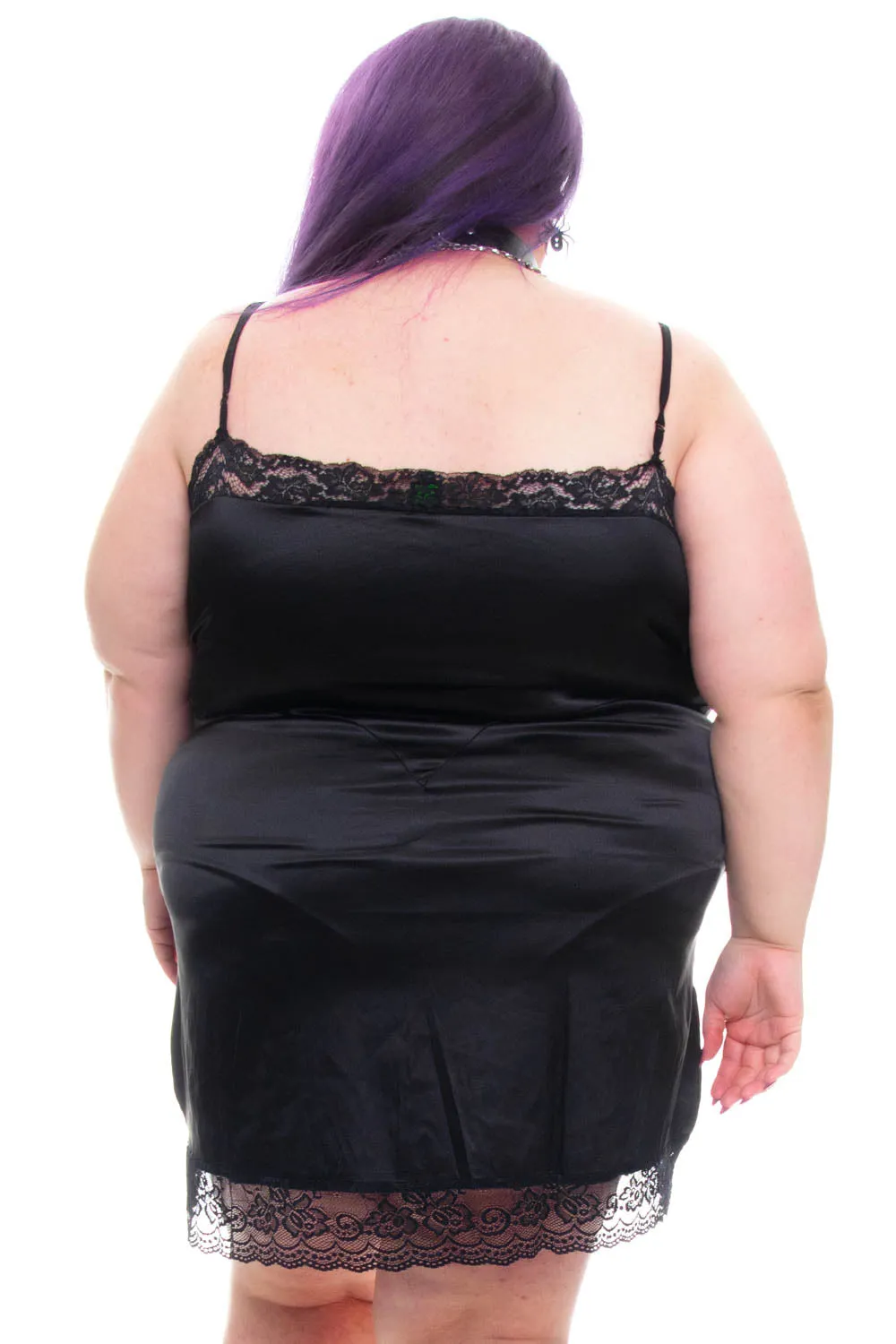 Josie Black Mini Slip Dress