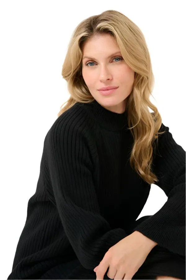 Kaffe Womens Rinya Knit Dress Black Deep