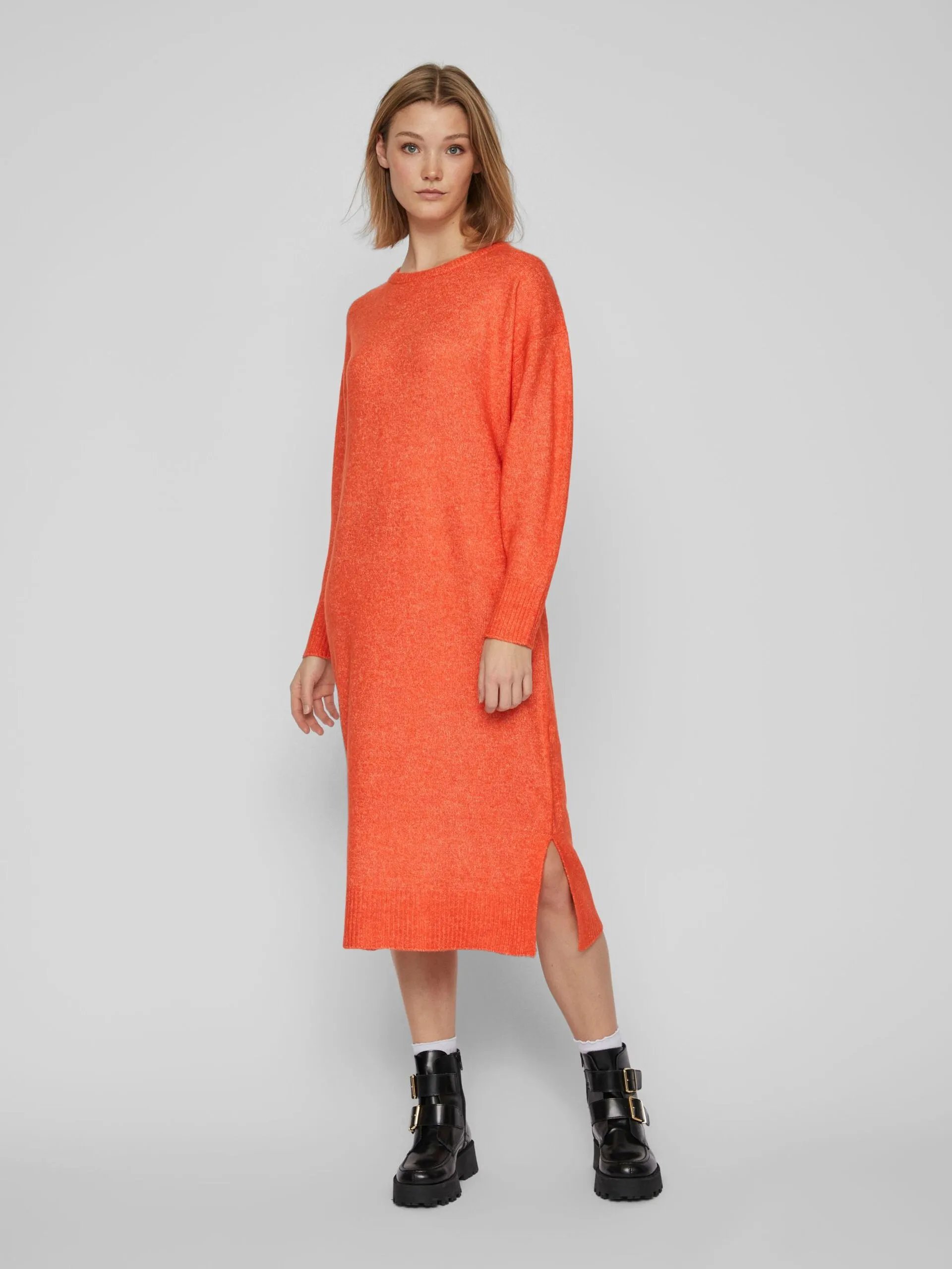 Kneela Knit Midi Dress (Tigerlily/Melange)