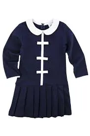 Knit Drop Waist Dress w/Bows
