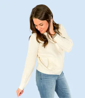 Lauren Chalk Zip Cardigan Sweater