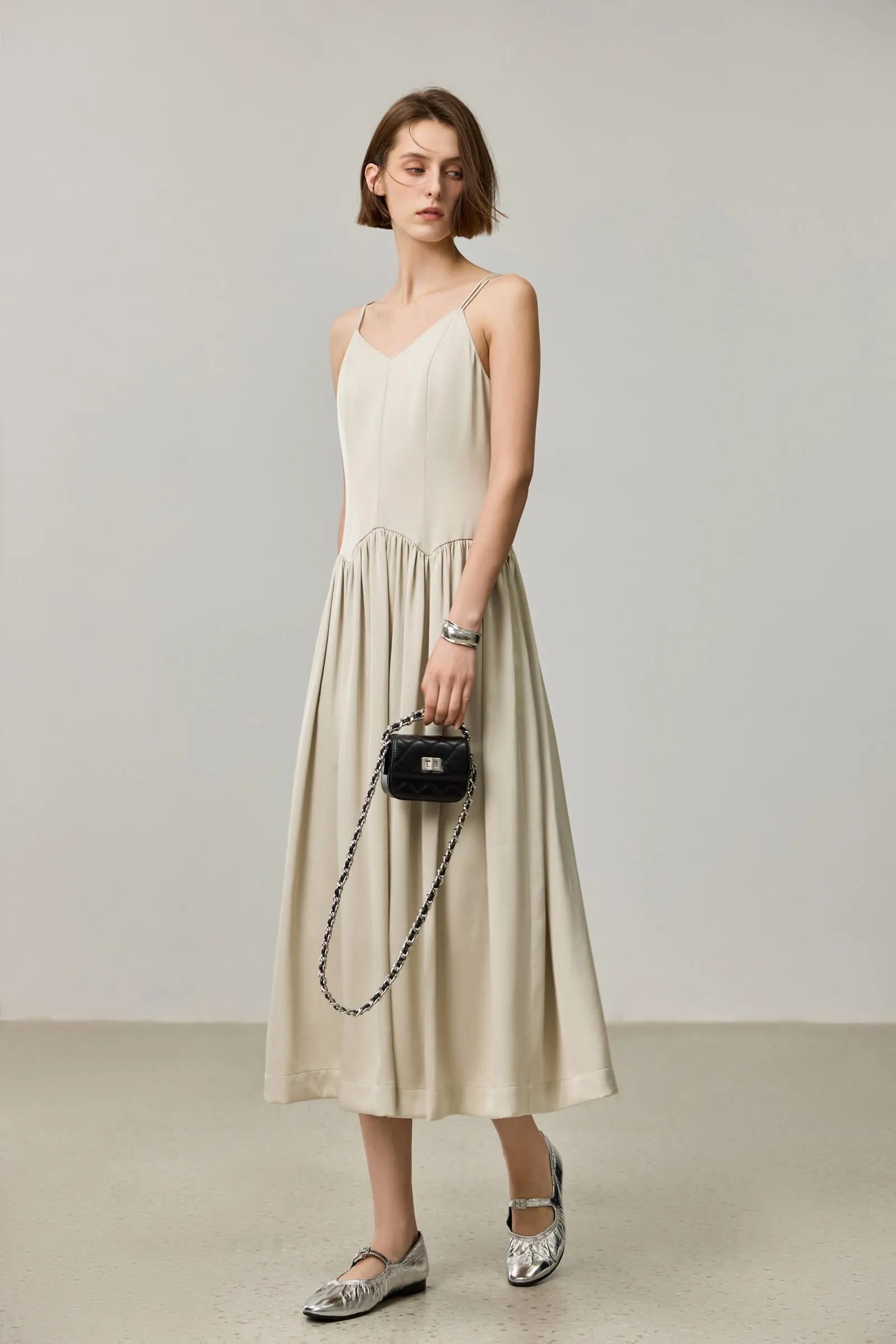 LILY Acetate Slip Dress