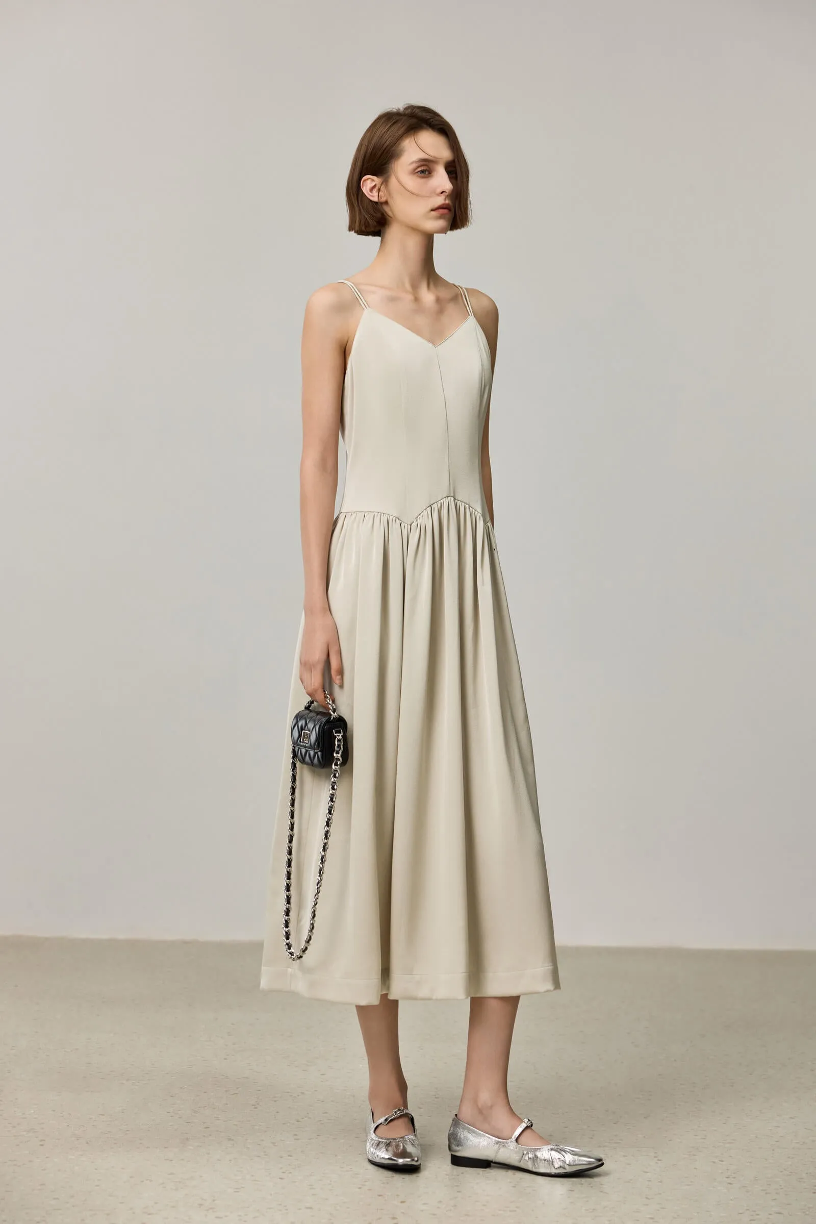 LILY Acetate Slip Dress