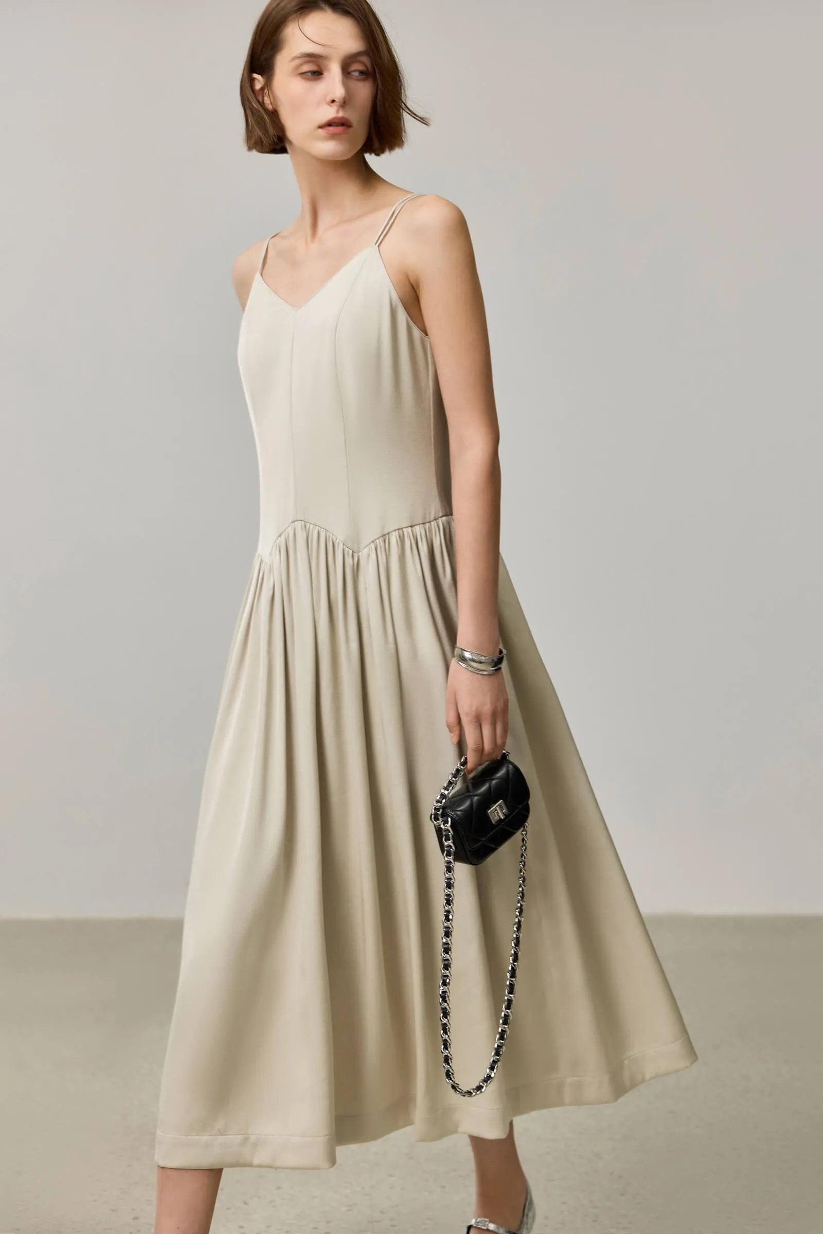 LILY Acetate Slip Dress