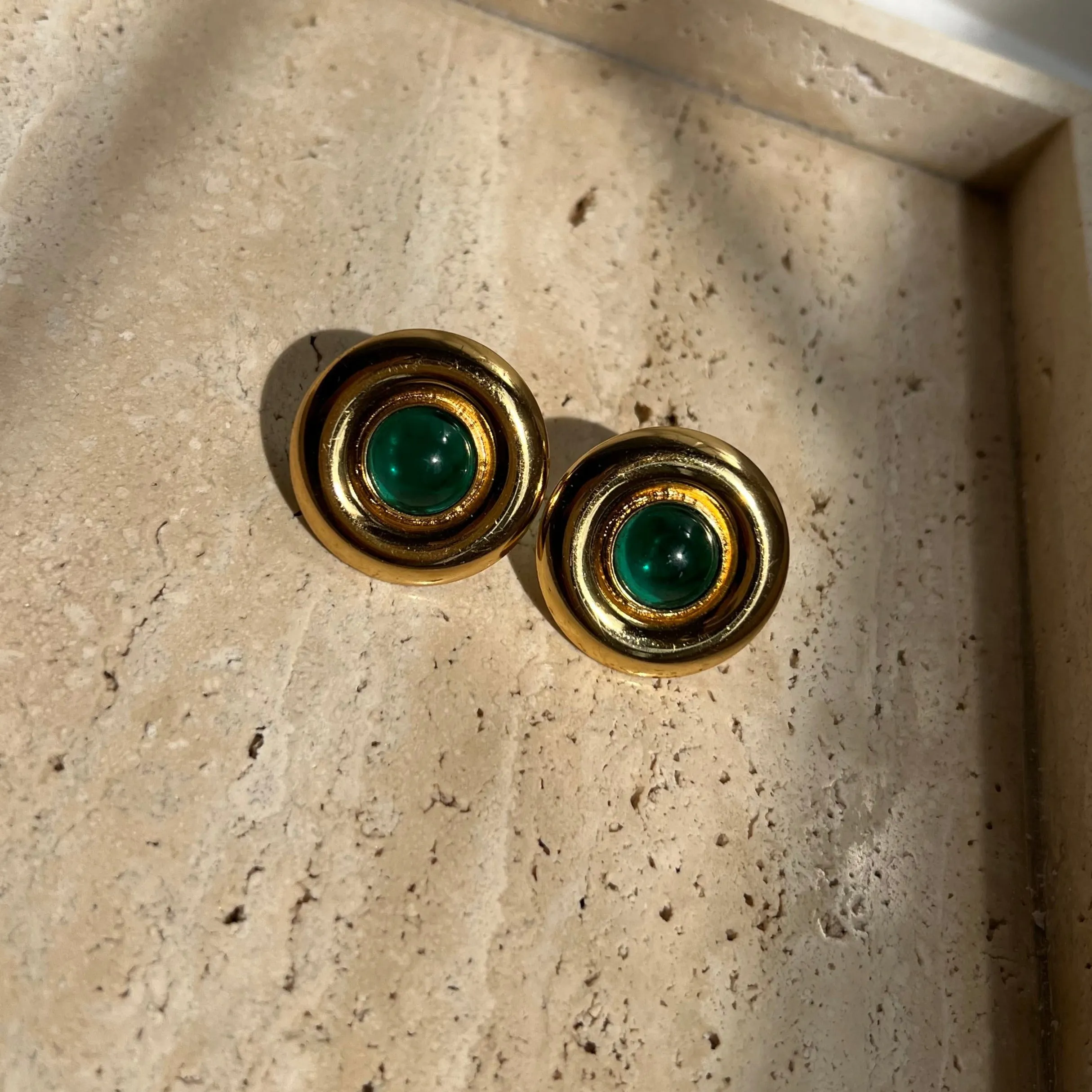 Loewe Vintage Glass Stone Earrings