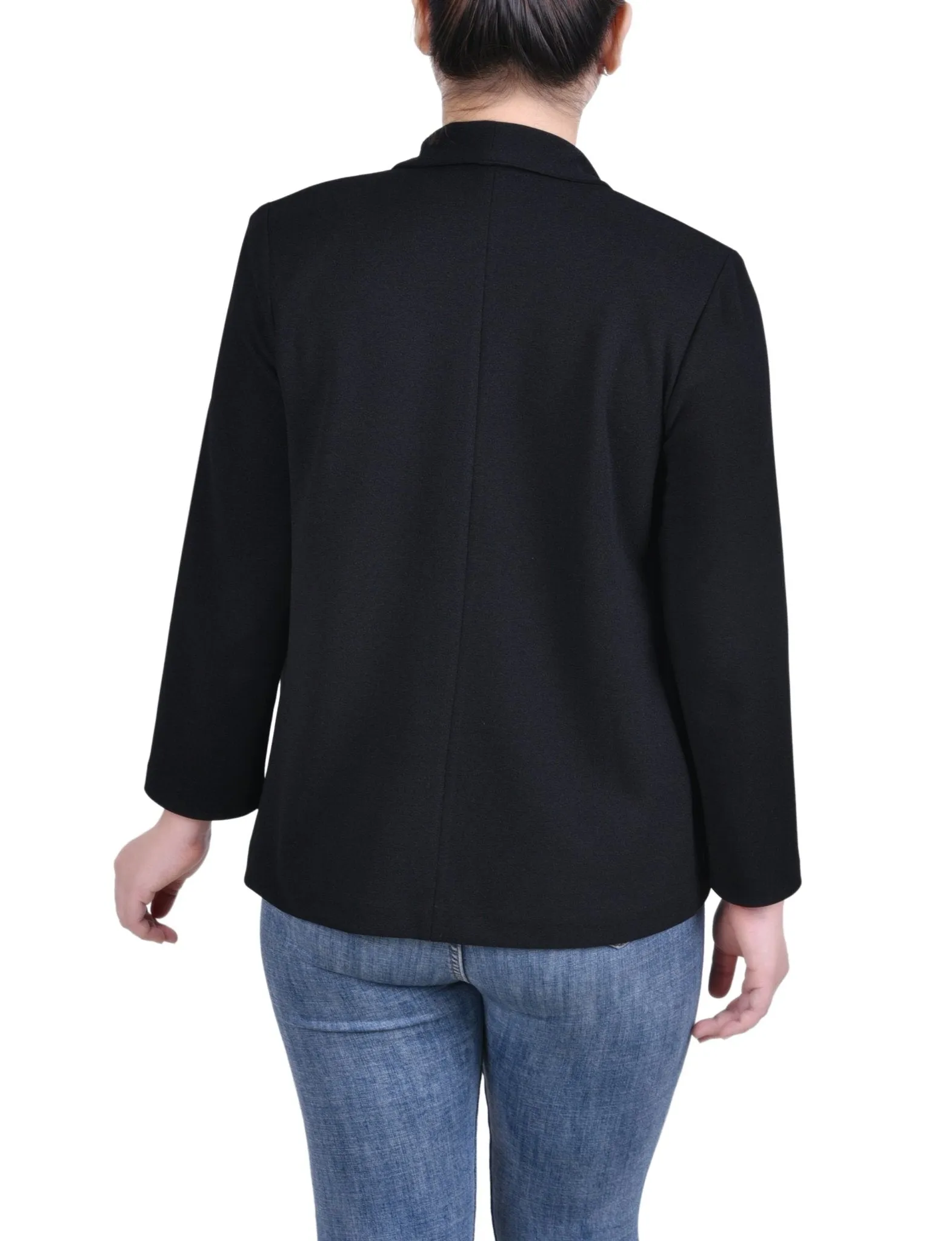 Long Sleeve Ponte Jacket - Petite