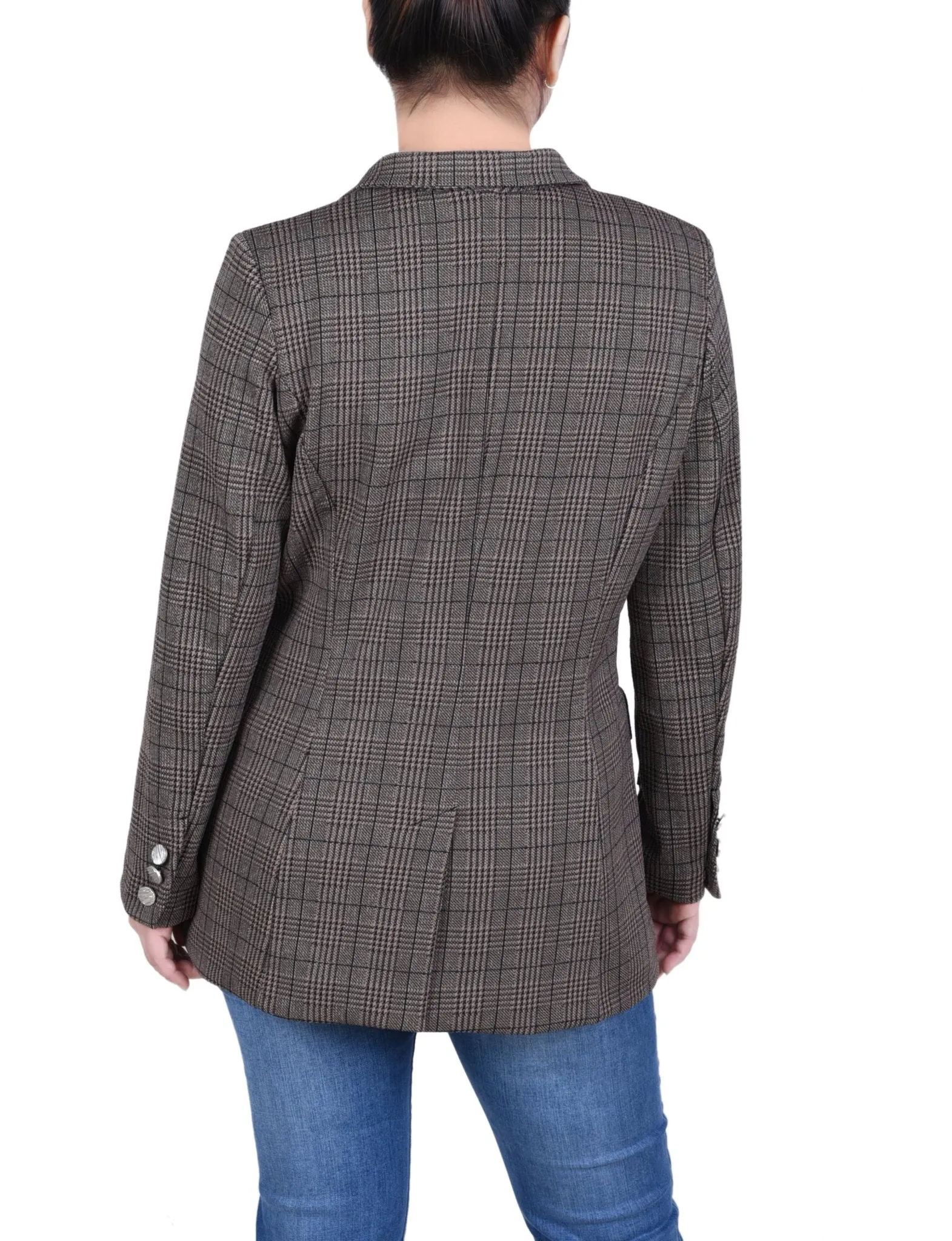 Long Sleeve Ponte Jacket - Petite