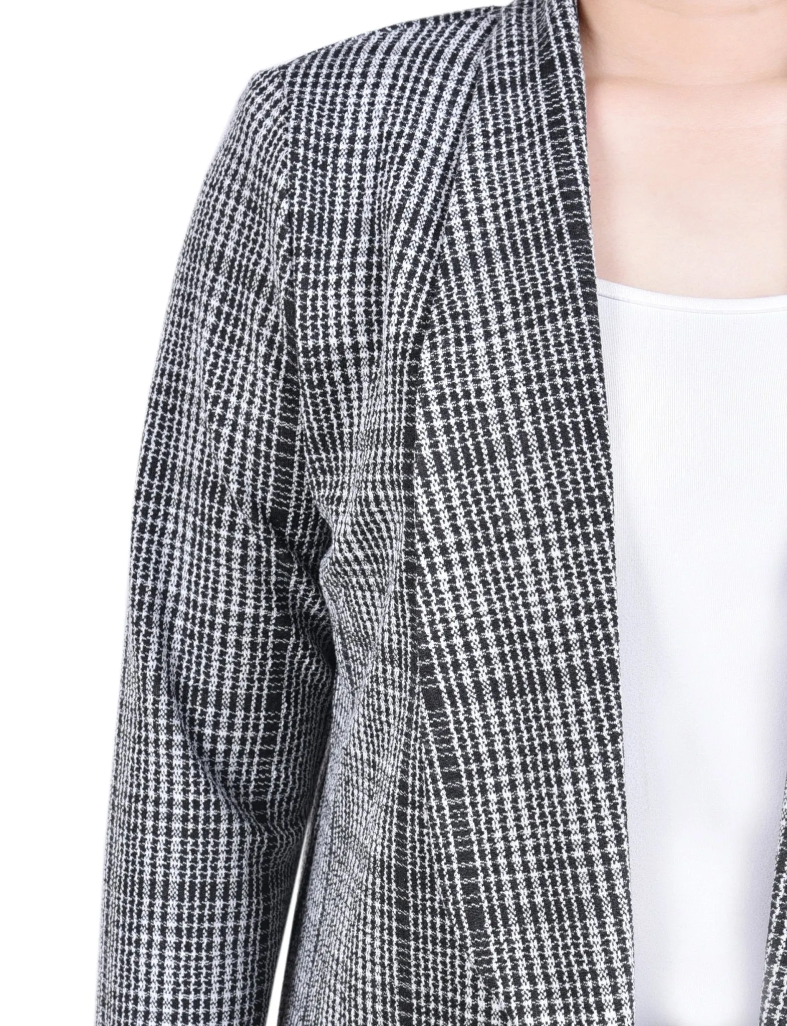 Long Sleeve Ponte Jacket - Petite