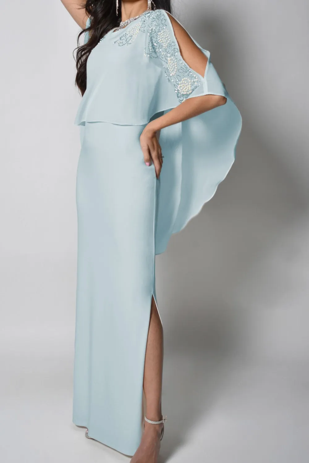 Lyman Dress 228011-AQU Aquamist