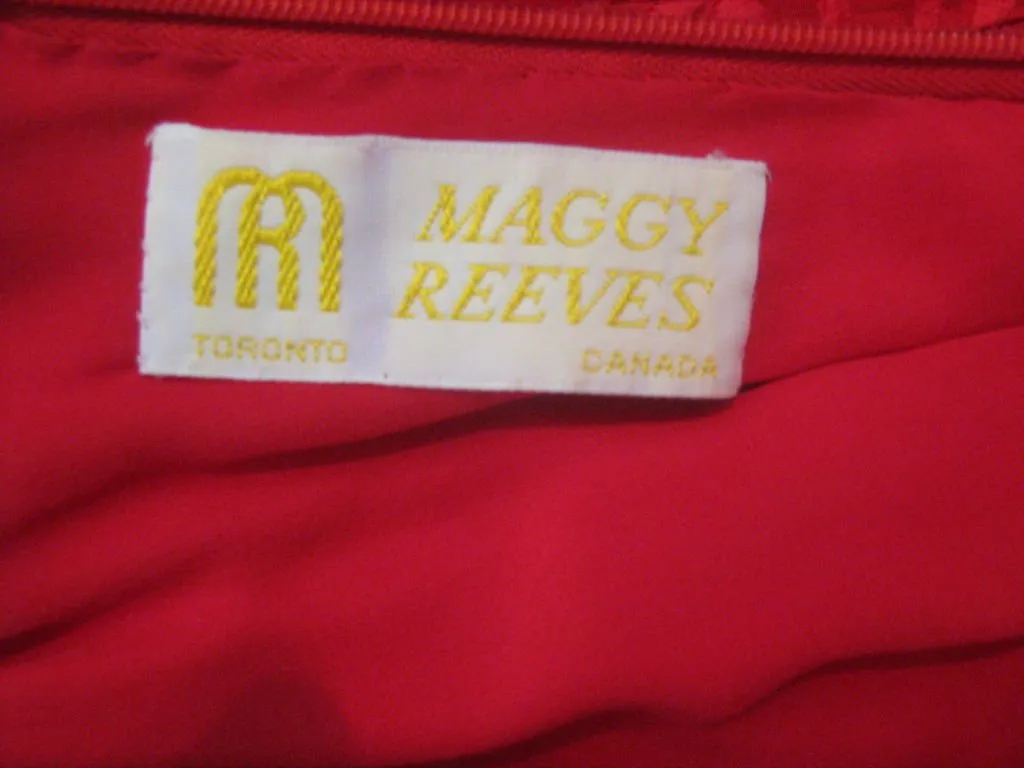 MAGGIE REEVES Red Flamenco Ruched Dress