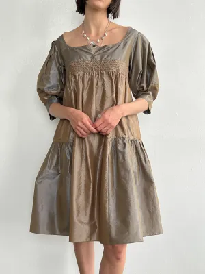 Miu Miu Iridescent Silk Tulle Dress (L)