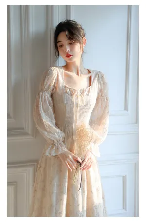 Nadine vintage dress, Vintage French dress, vintage dress, floral dress, cottagecore dress, French dress, floral dress, 1950s
