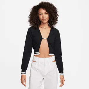 Nike Sportswear Women's Black Long-Sleeve Knit Cardigan