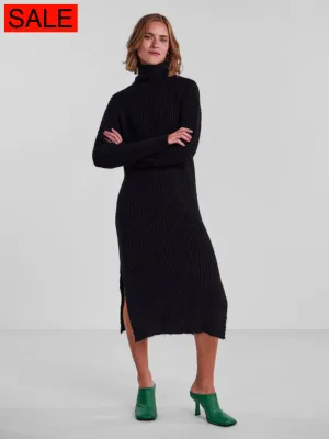 PCLANJA LS KNIT ROLL NECK DRESS