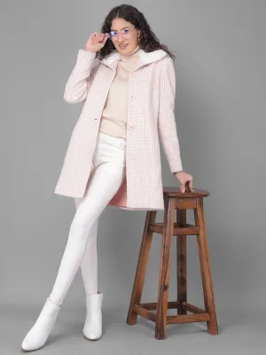 Pink Checked Overcoat