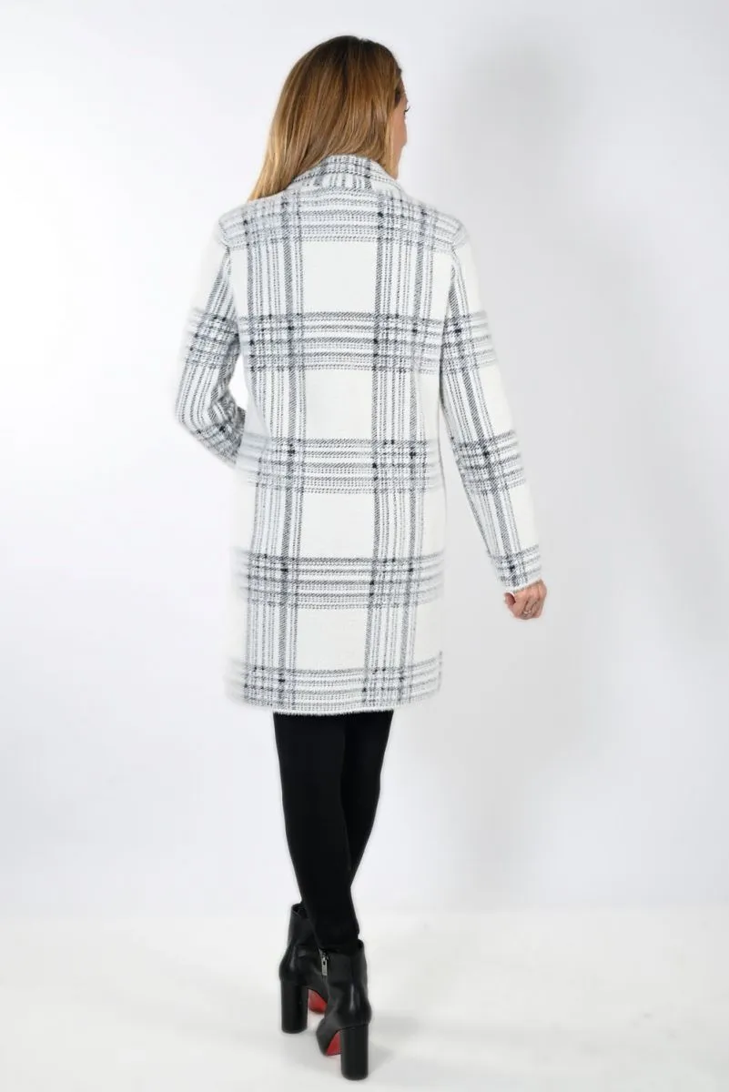 PLAID CARDIGAN