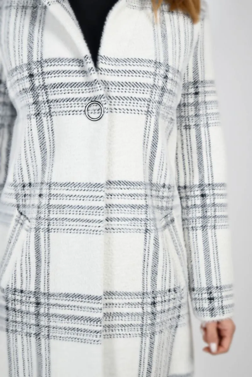 PLAID CARDIGAN