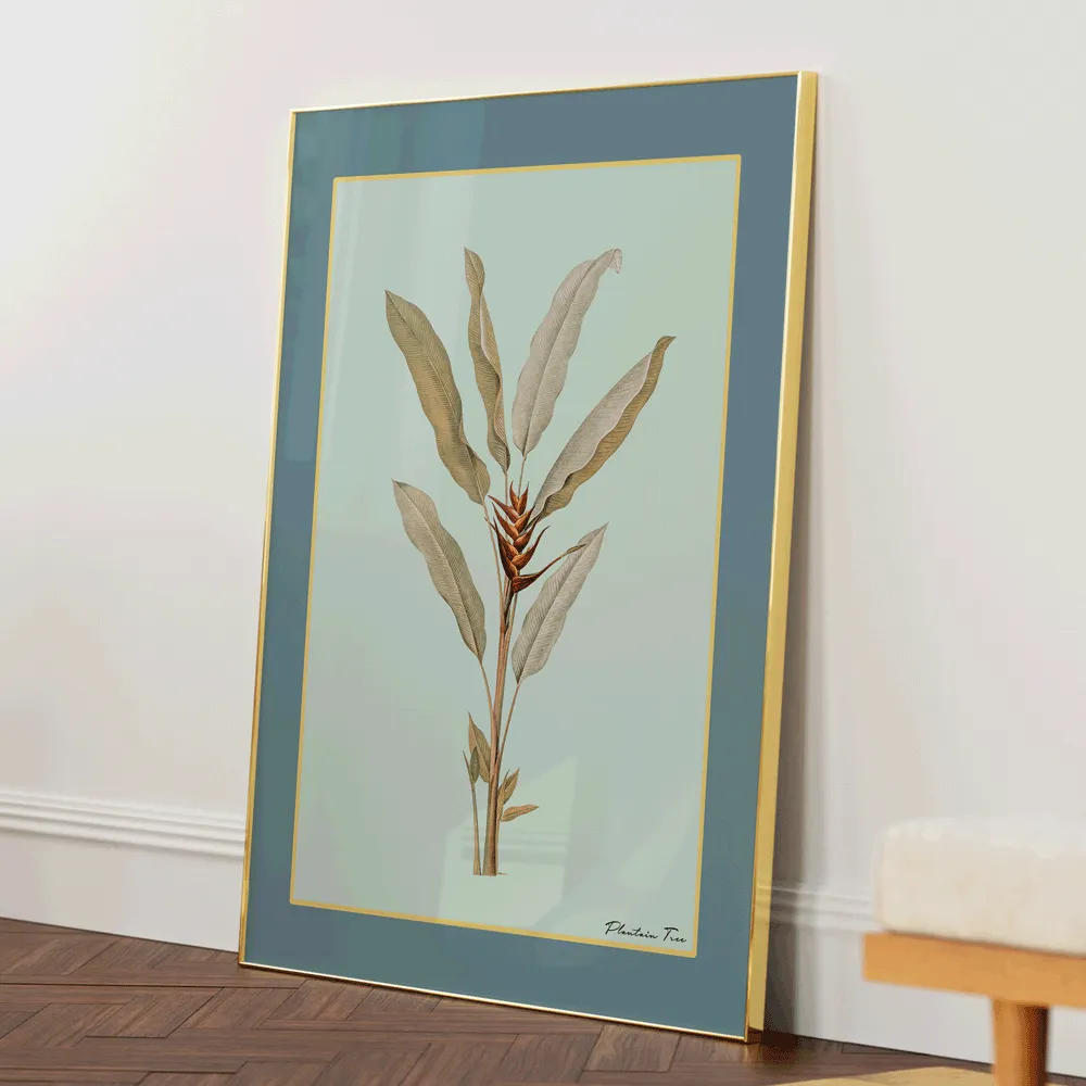 Plantain Tree II - Teal