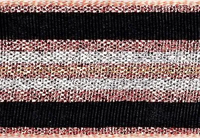 Rose Gold Sparkle Stripe Ribbon cut to 80CM (24 pieces)