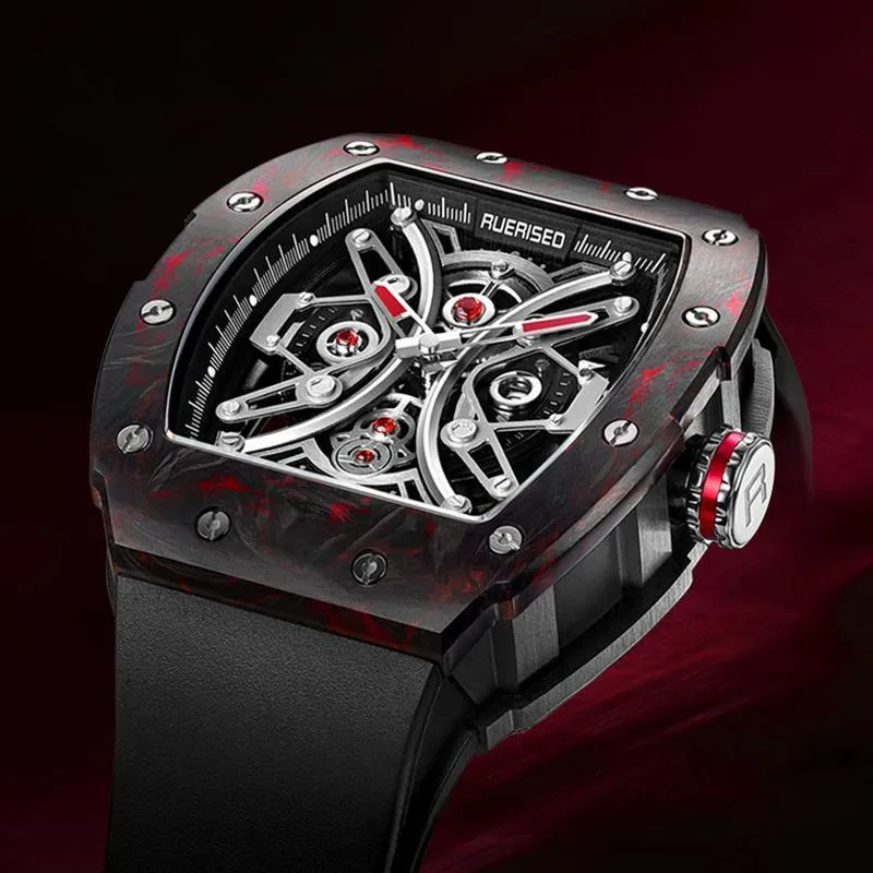 Ruerised Carbon Fiber Red MR-63001G