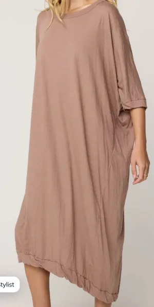 Sandy short sleeve T dress