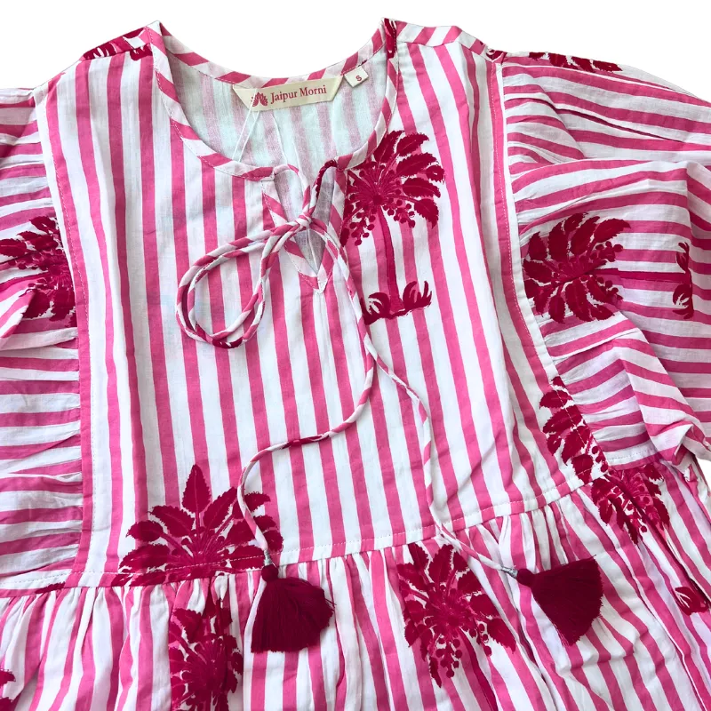 Sapna Dress | Pink Palms