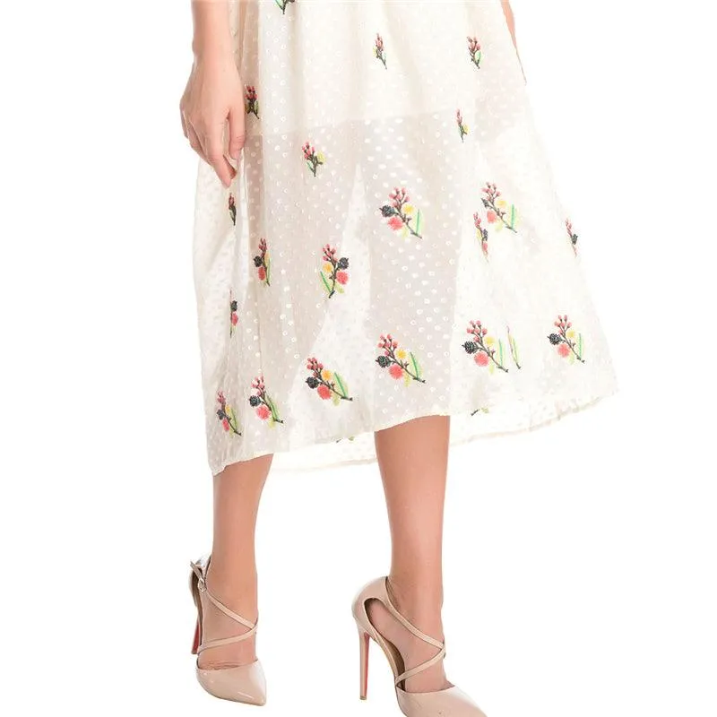 SAVANNAH SWEET FLORL EMBROIDERY DRESS