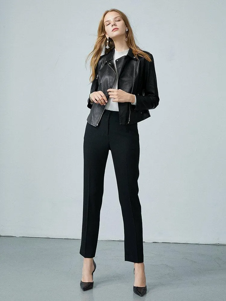 Shearling Short Lapel Jacket