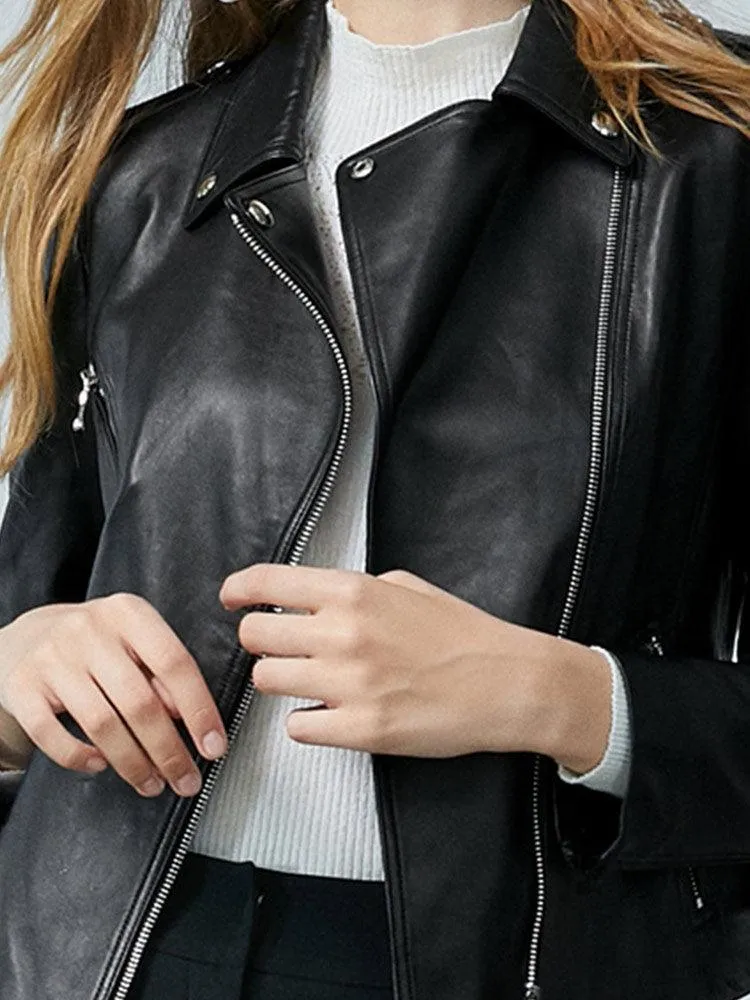 Shearling Short Lapel Jacket