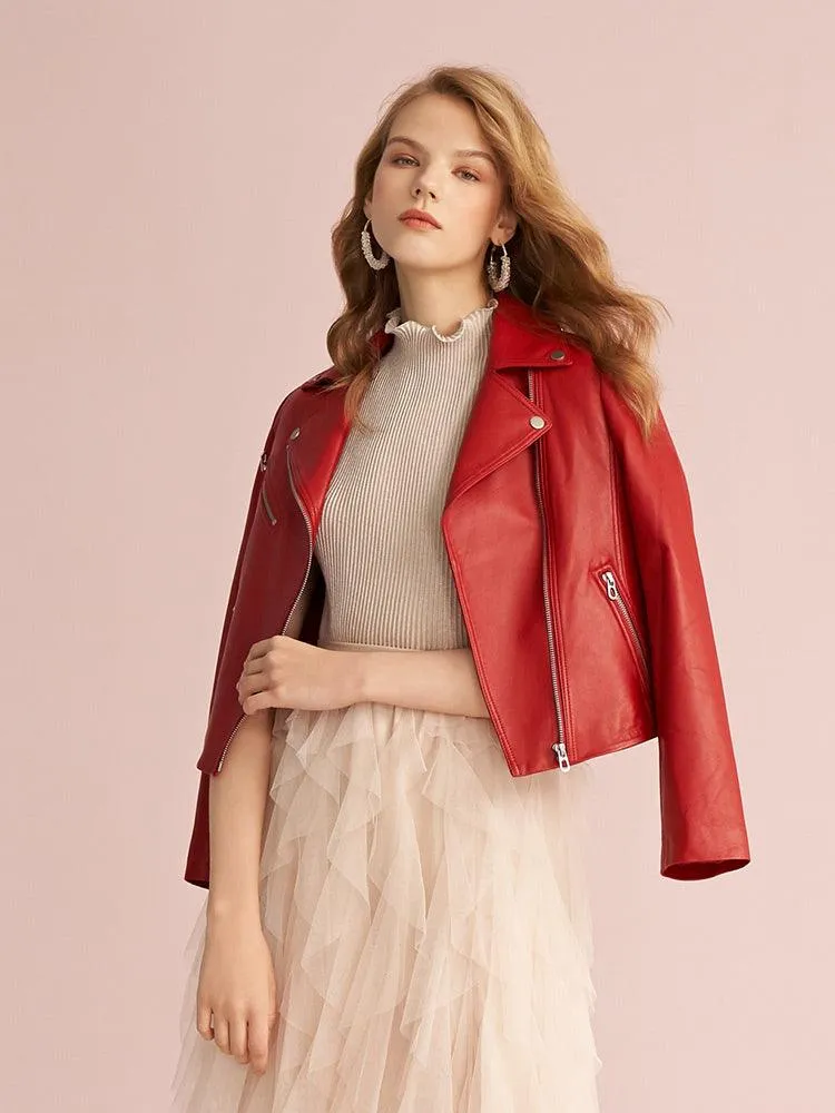 Shearling Short Lapel Jacket