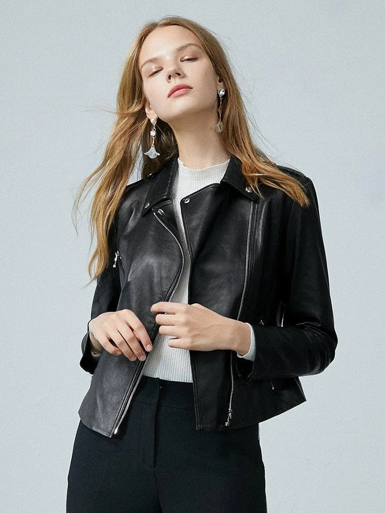 Shearling Short Lapel Jacket