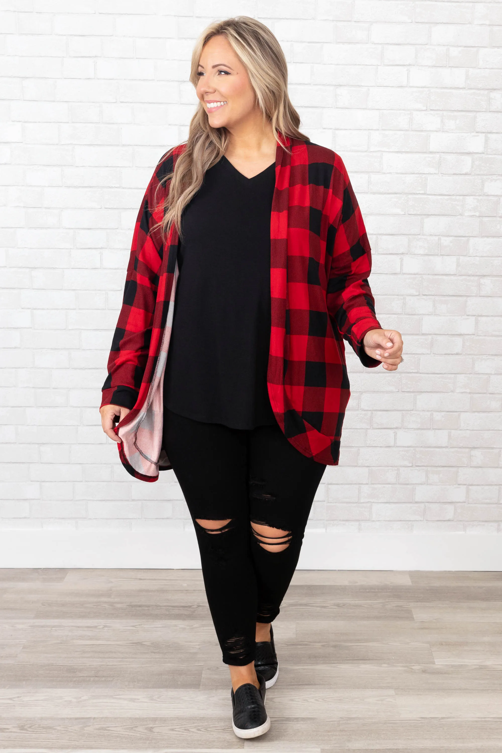 She's The Winner Cardigan, Red
