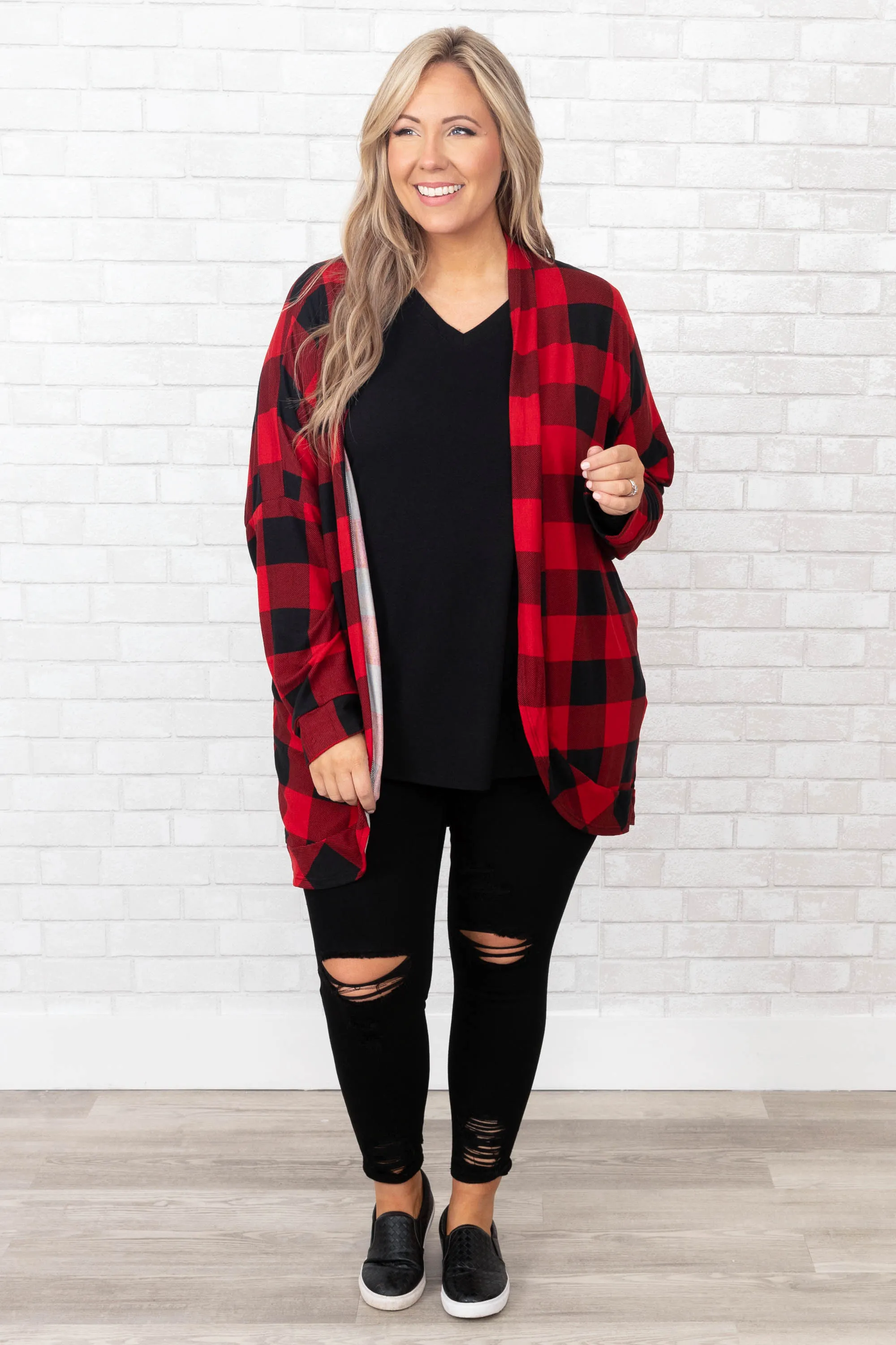 She's The Winner Cardigan, Red
